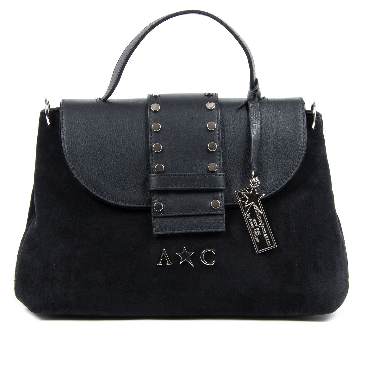 Bolso de mano para mujer Andrew Charles negro ROSS