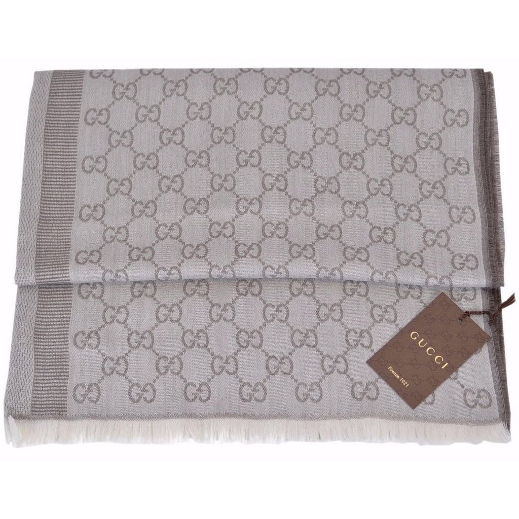Bufanda Gucci para hombre 70x195 marrón claro