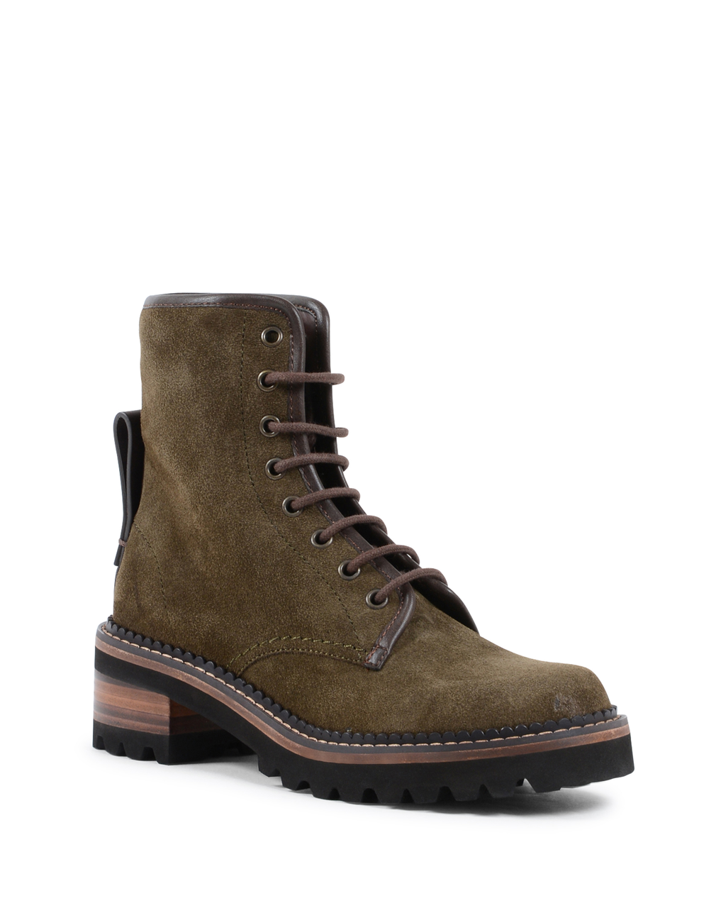 ChloÃ¨ Womens Short Boot Military Green SB31040A LODEN