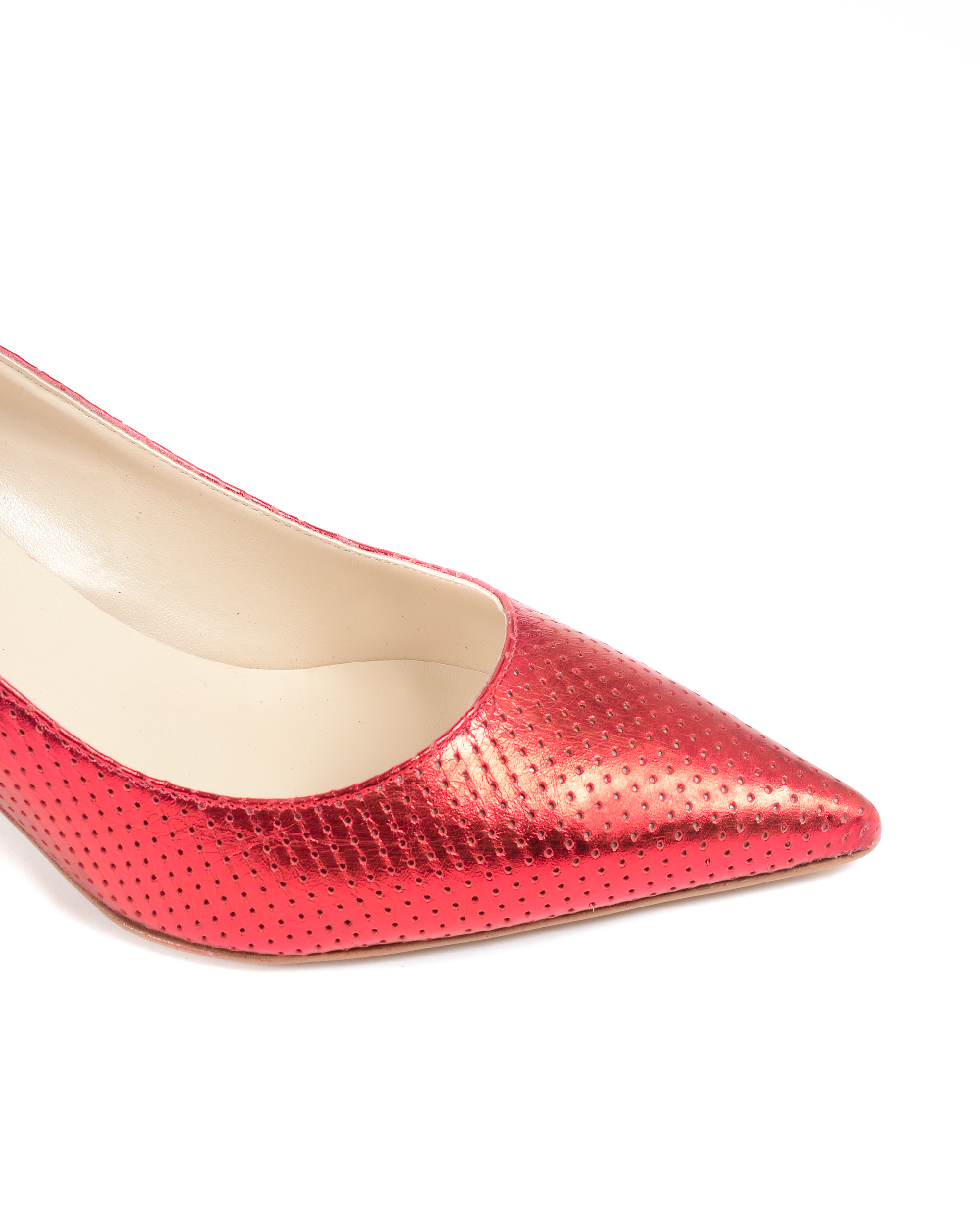 19V69 Italia Zapatos de salón para mujer Lamè Rojo DEC65 TRAF ROSSO LAM
