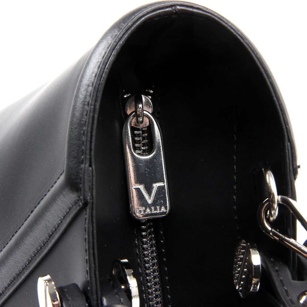 Bolso de mano para mujer V 1969 Italia V008-S RUGA NERO