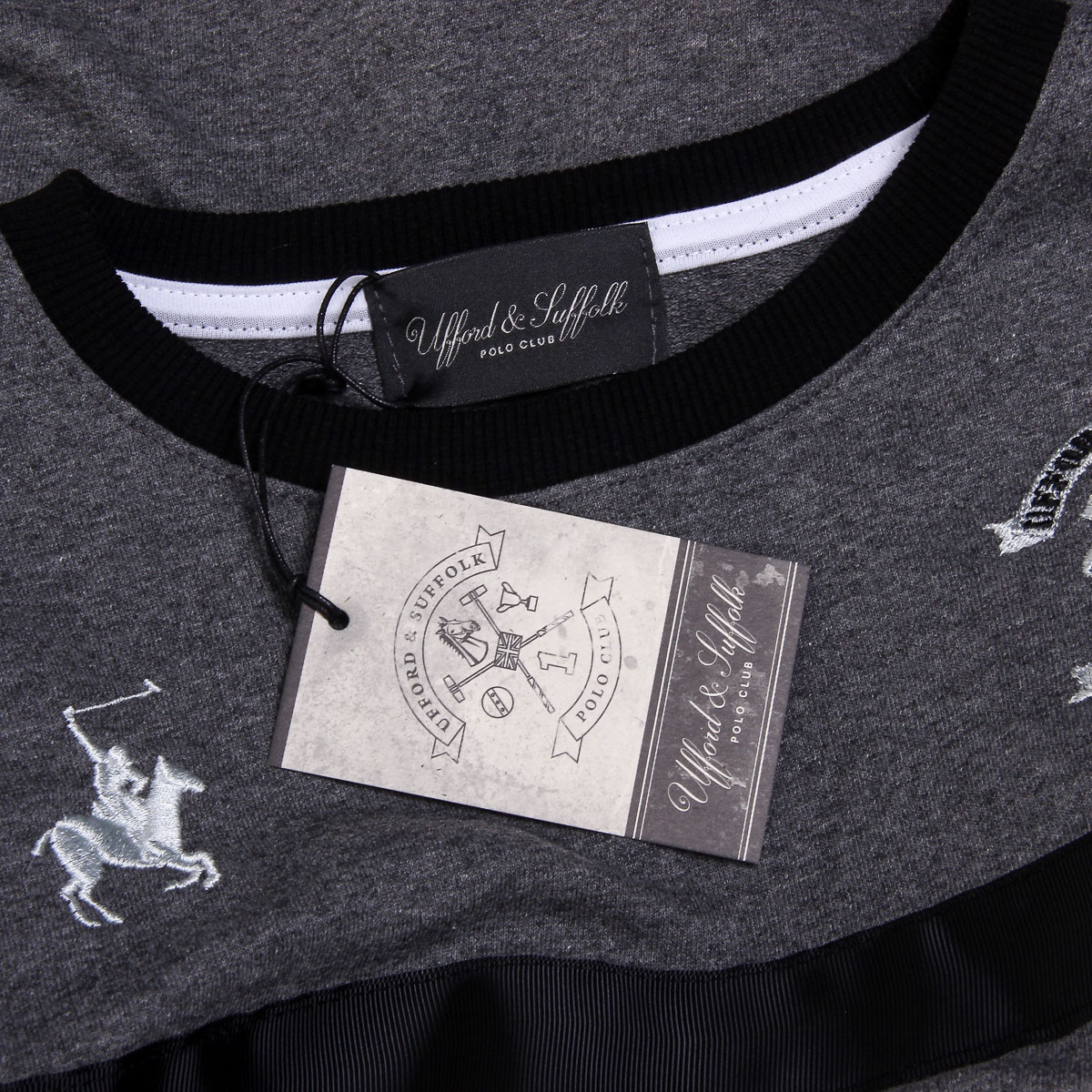 Suéter de hombre Ufford & Suffolk Polo Club de manga larga y cuello redondo