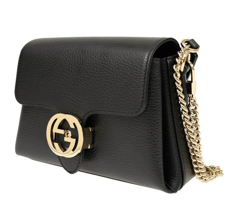 Bolso GG Interlock de piel