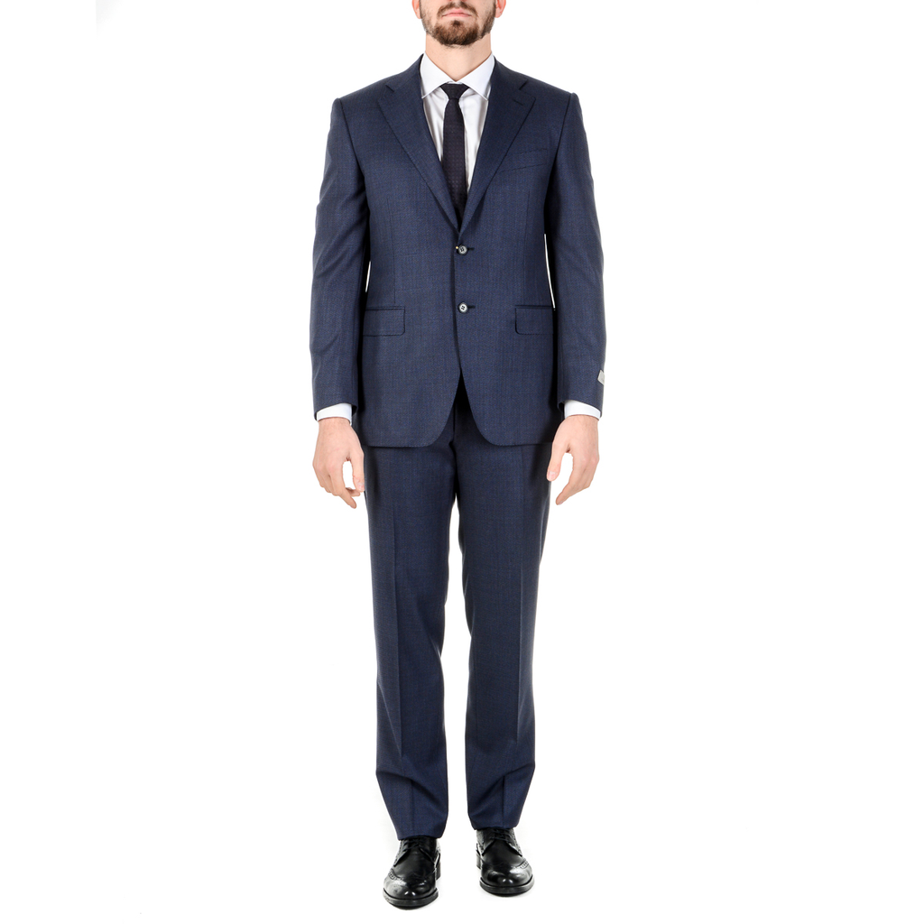Canali Mens Suit Long Sleeves Blue