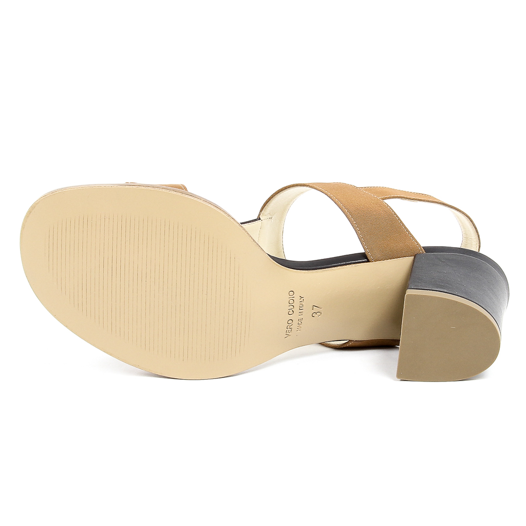 Sandalia V 1969 Italia para mujer, color negro, PERLA