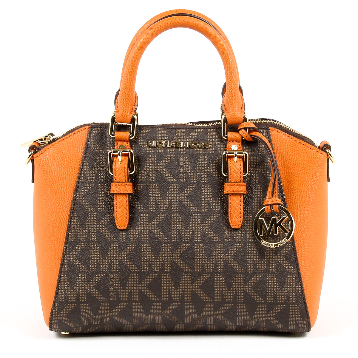 Michael Kors Womens Handbag CIARA 35S7GC6M8B BROWN TANG