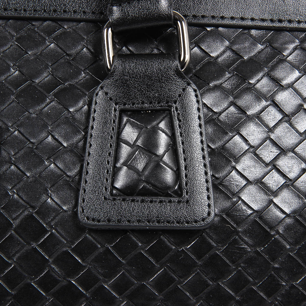 Bolso de mano para hombre V 1969 Italia negro WILLY