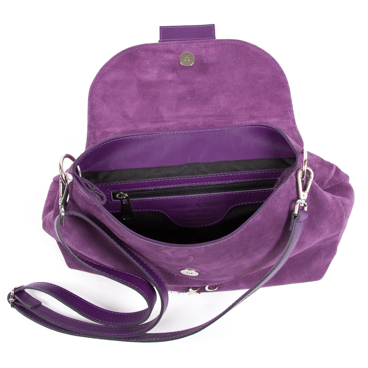 Bolso de mano para mujer Andrew Charles morado ROSS