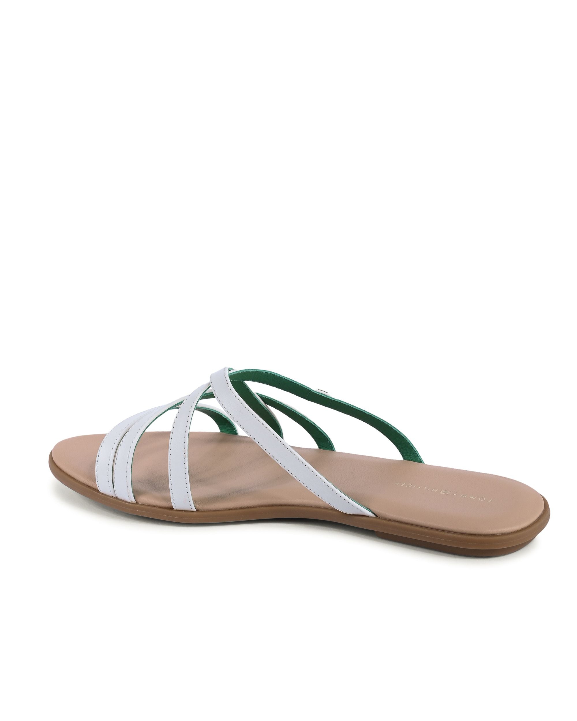 Sandalia Tommy Hilfiger para mujer blanca FW0FW08067YBL