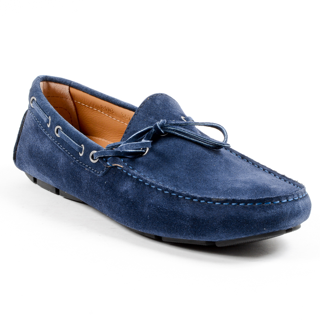 Mocasines V 1969 Italia para hombre, color azul, ADAM