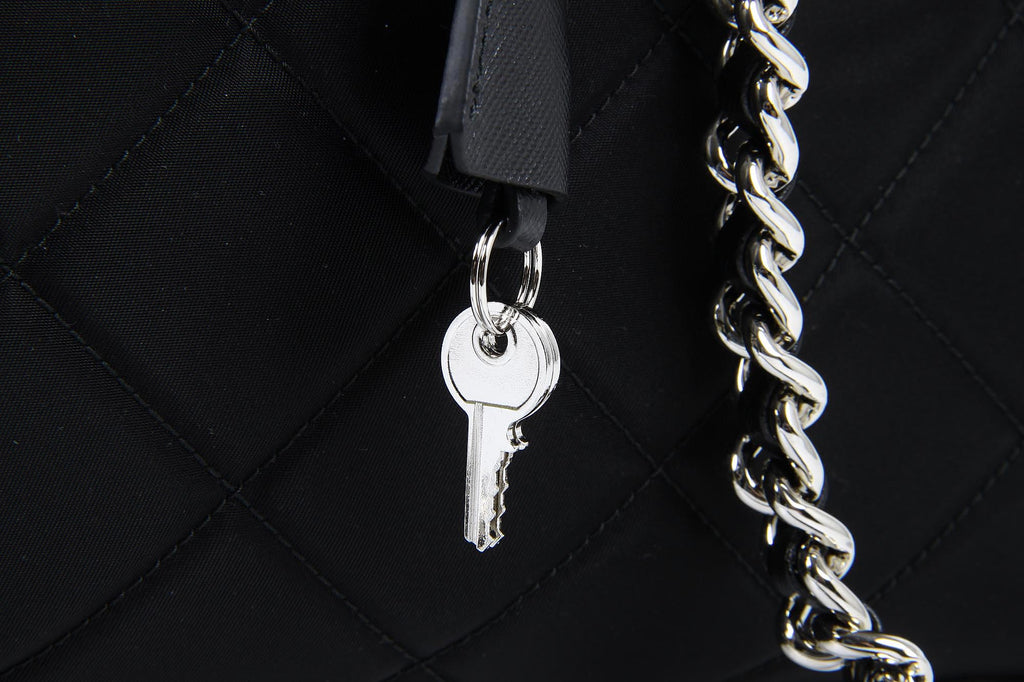 Bolso acolchado Prada BL0774 Nero Tessuto Impuntu