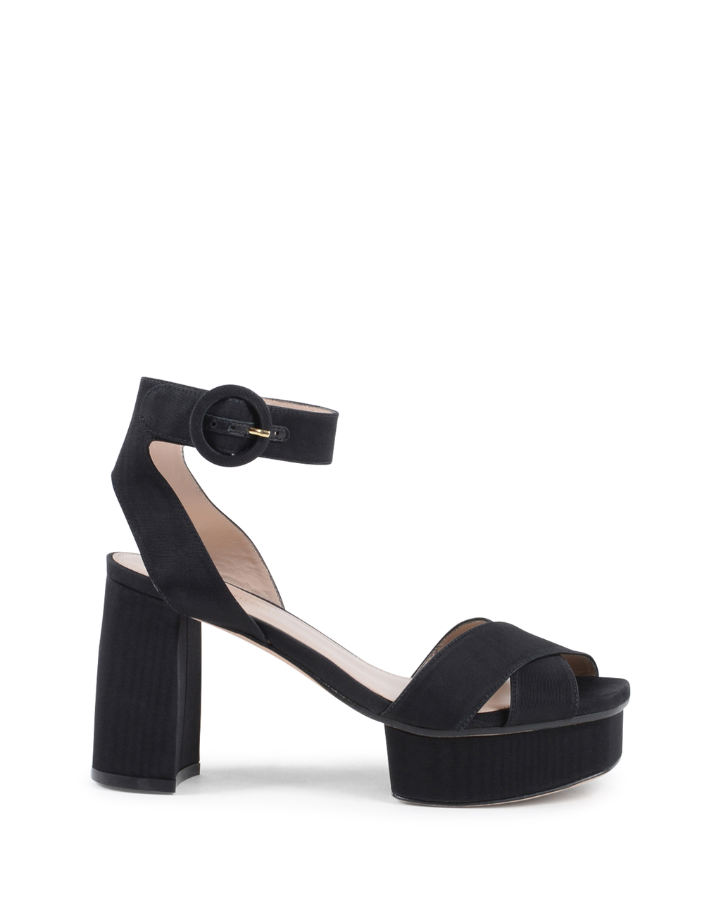 Stuart Weitzman Sandalia con tira al tobillo para mujer Negra CARMINA