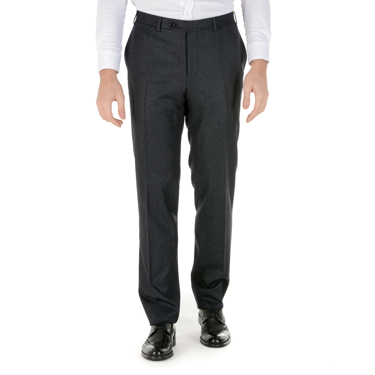 Canali Mens Pants Dark Grey