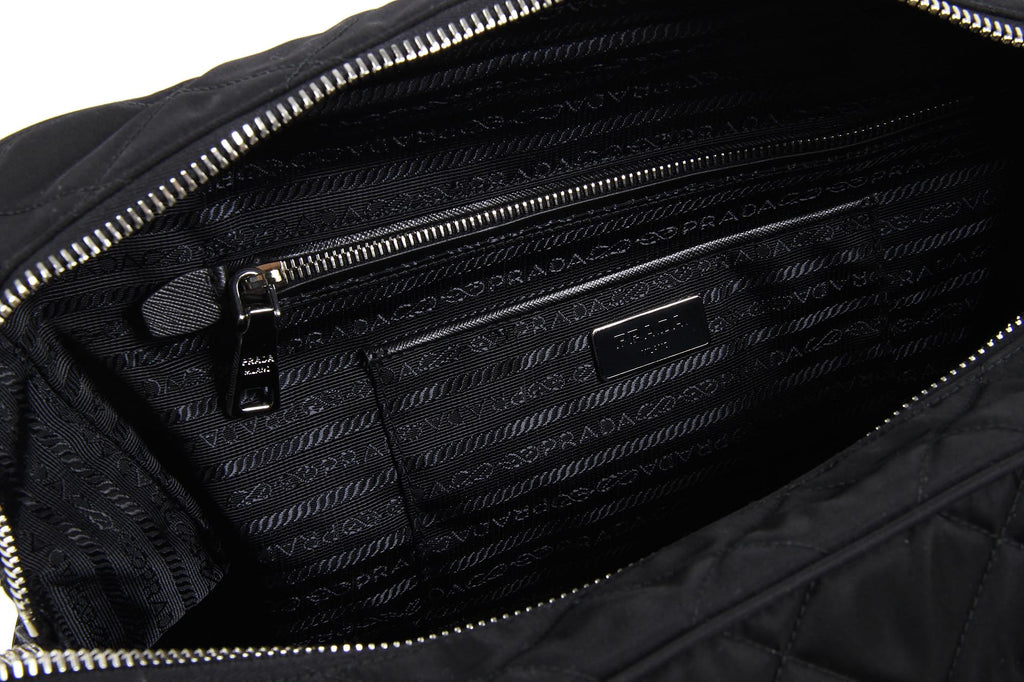 Bolso acolchado Prada BL0774 Nero Tessuto Impuntu