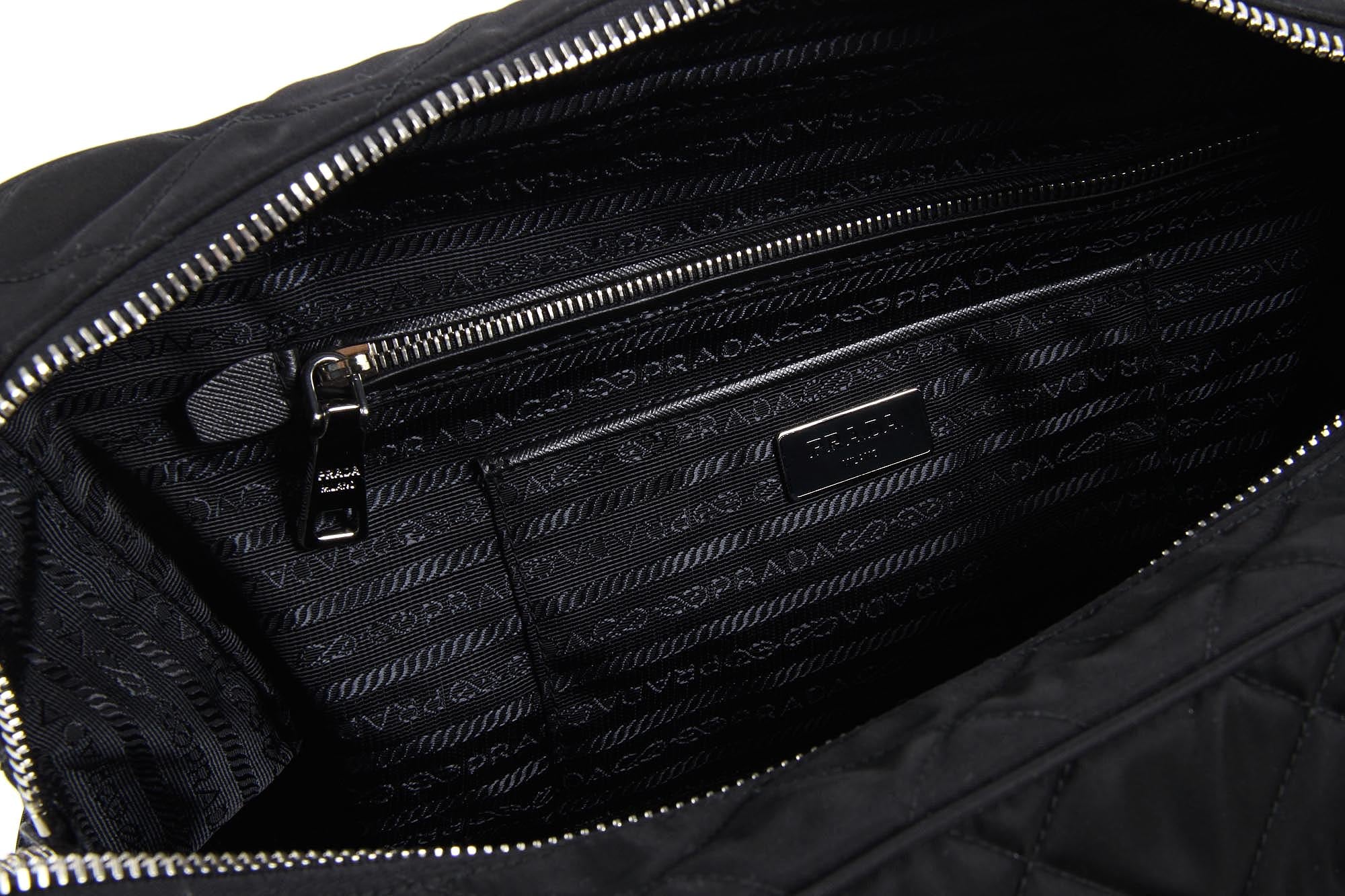 Bolso acolchado Prada BL0774 Nero Tessuto Impuntu