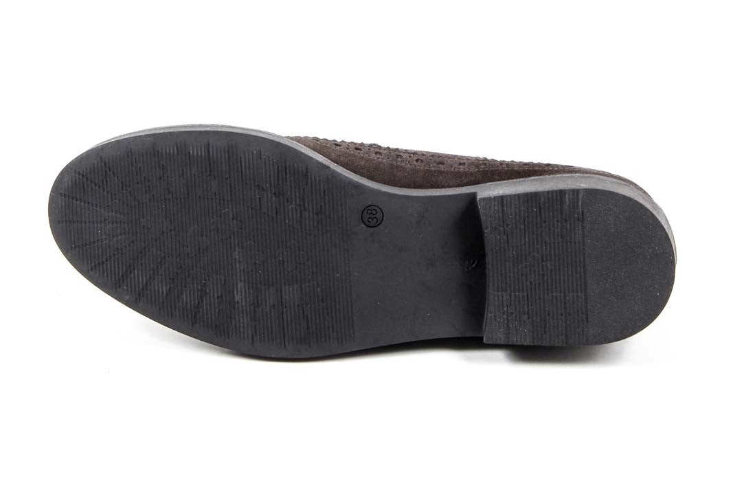 V 1969 Italia - Zapato brogue para mujer B1670 VELOUR TAUPE