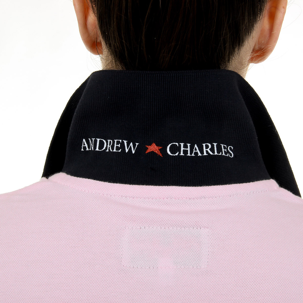 Polo Andrew Charles para mujer, manga corta, rosa, NIA