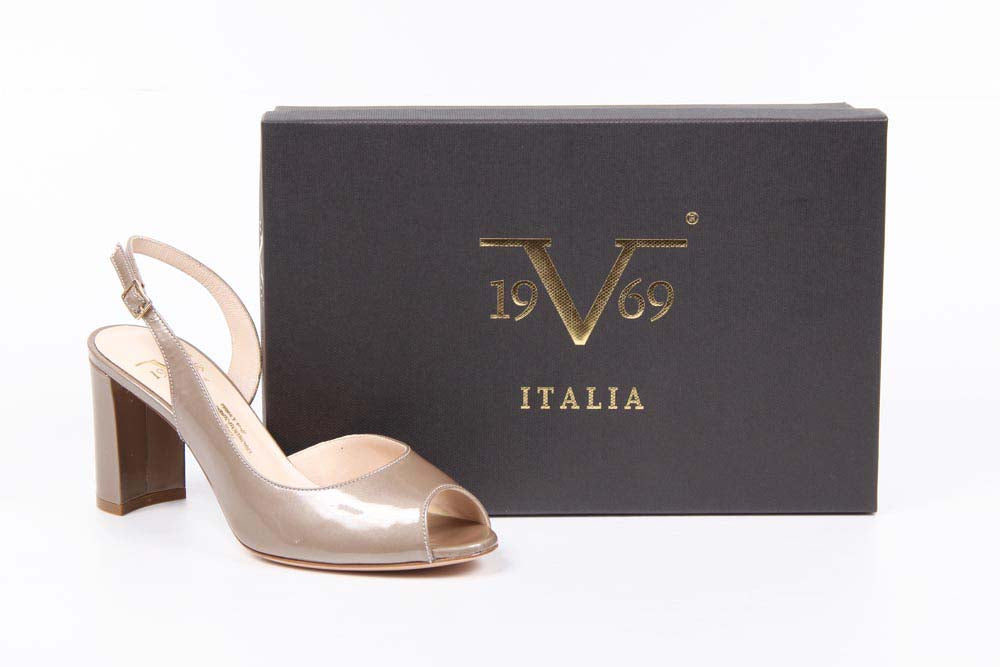 Sandalia destalonada para mujer V 1969 Italia 5605 VAL75 VERNICE BRONZO