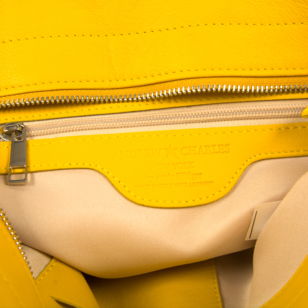 Bolso de mano para mujer Andrew Charles amarillo JENNER