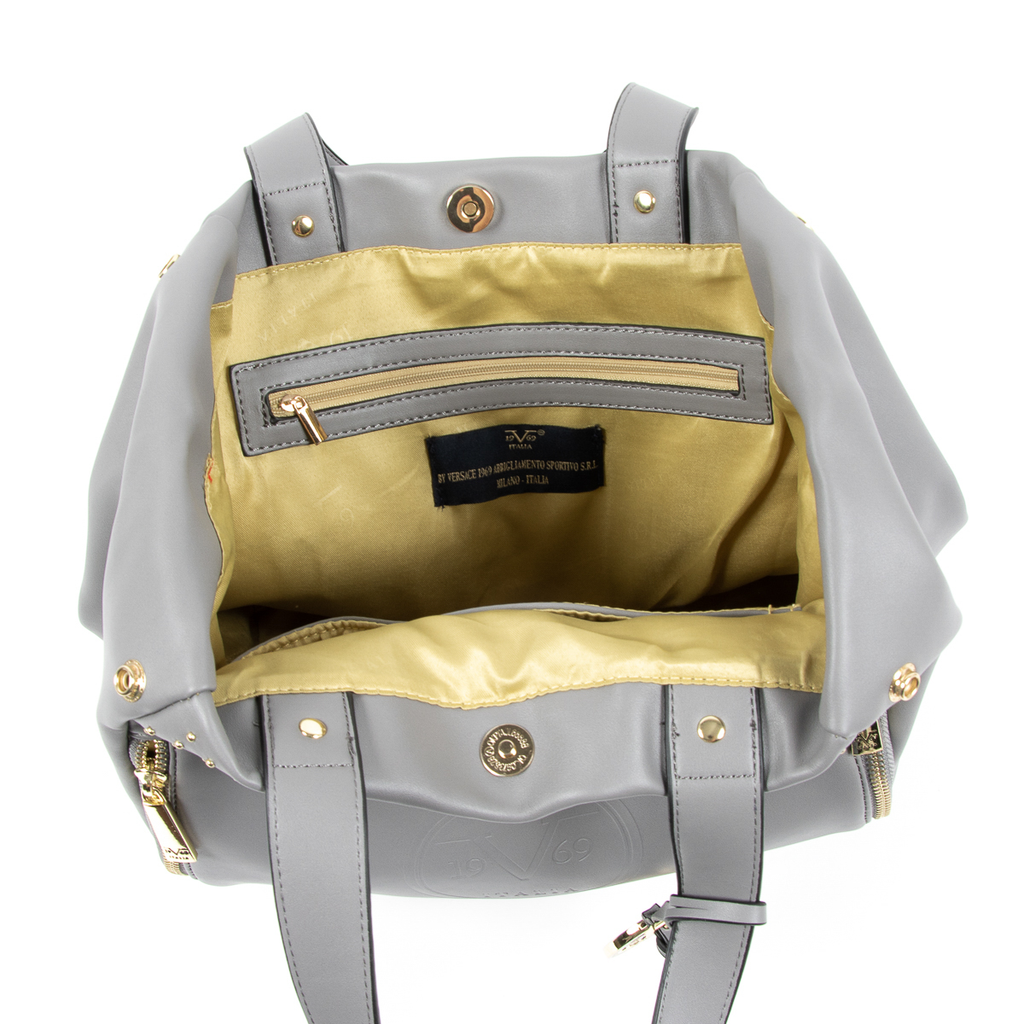 Bolso de mano para mujer V 1969 Italia gris OLIVIA