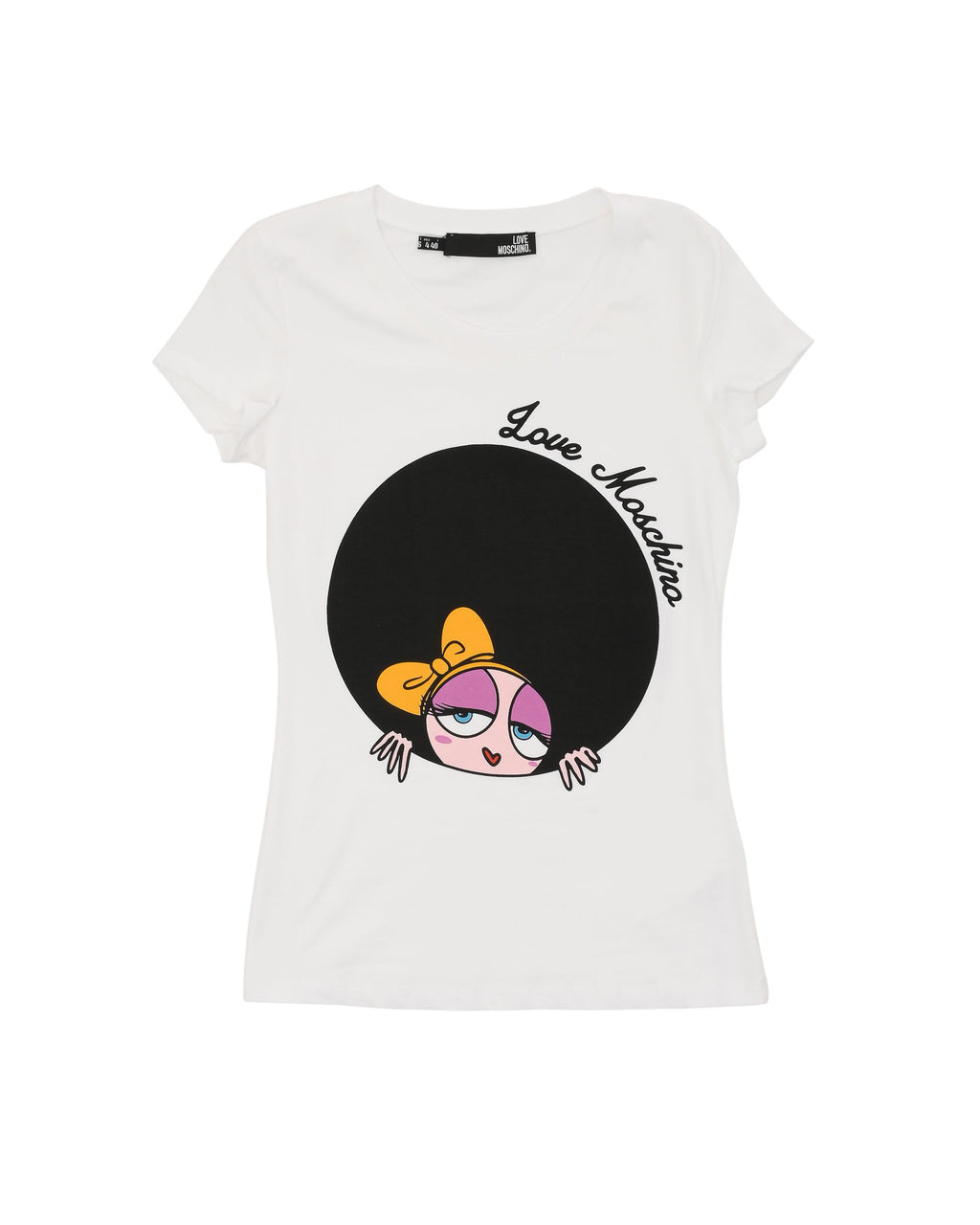 Camiseta Love Moschino para mujer W 4 B19 4Z E 2065 A00 BLANCO ÓPTICO