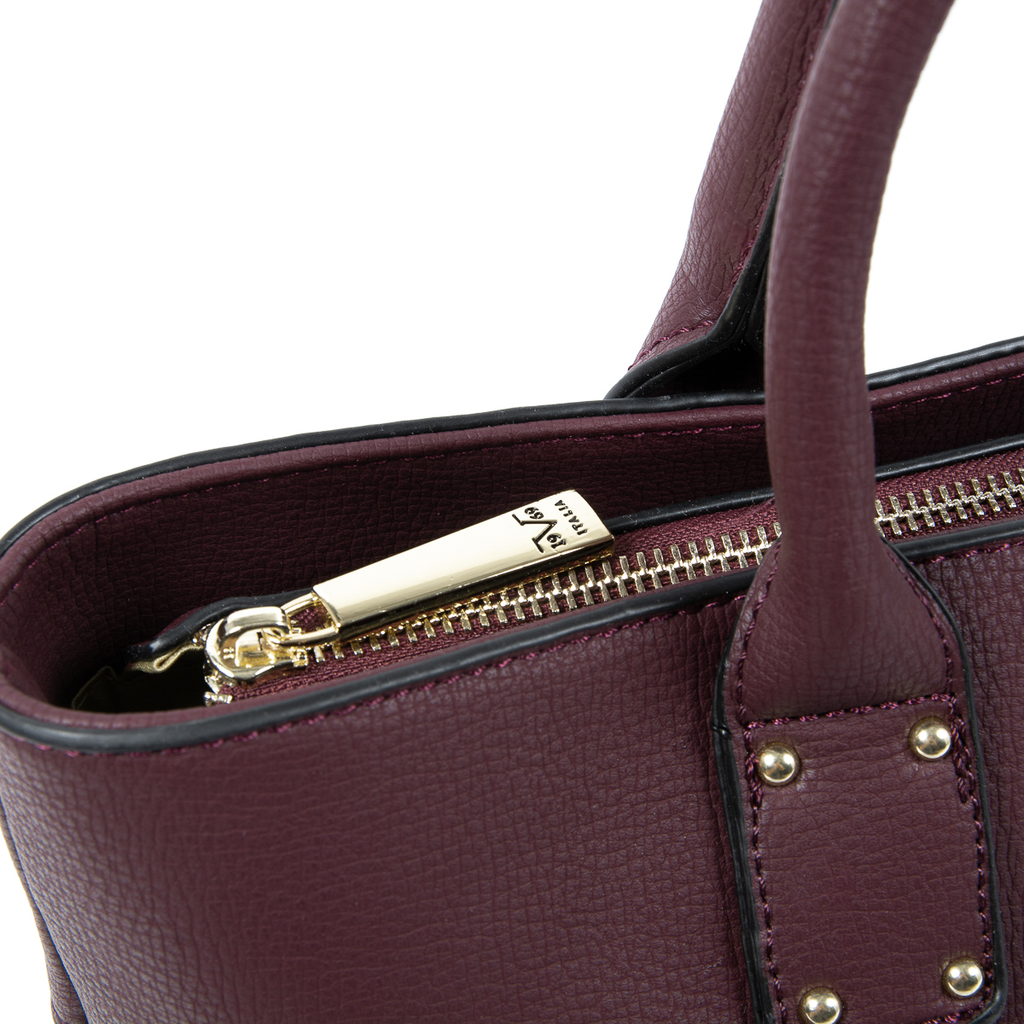 V 1969 Italia Bolso de mano para mujer Burdeos SOPHIA