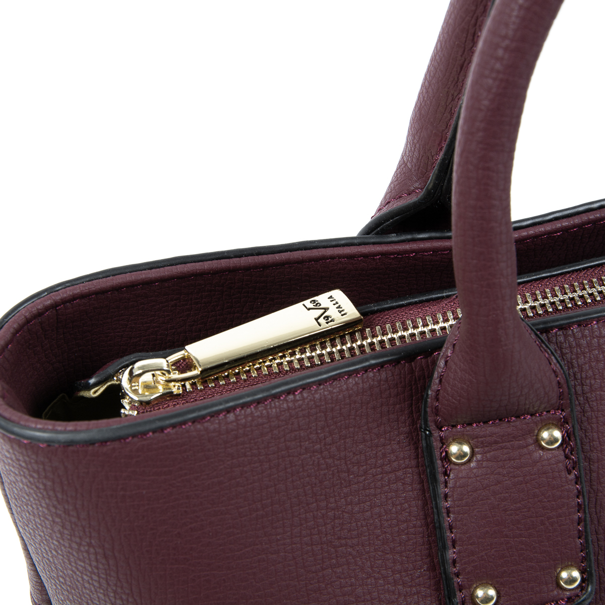 V 1969 Italia Bolso de mano para mujer Burdeos SOPHIA