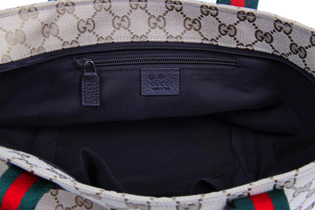 Bolso de mano Gucci Tote con dos asas y logo GG 374433 527066