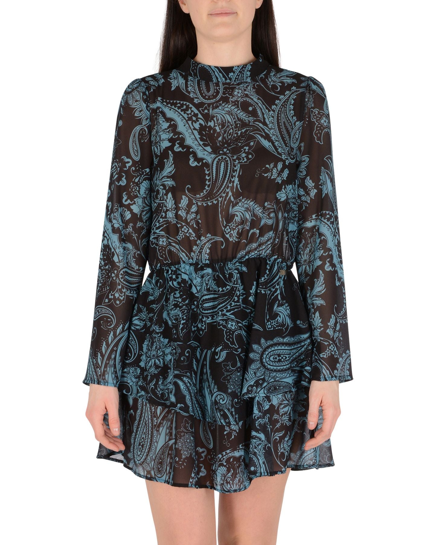 19V69 Italia Woman Dress Black ABITO FLORA FANT. 42