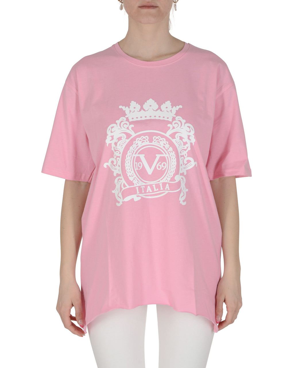 19V69 Italia Camiseta de mujer rosa SMILE PINK