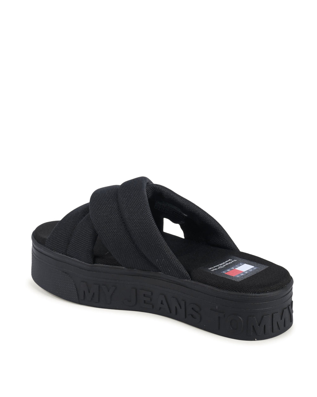 Sandalia Tommy Hilfiger para mujer negra EN0EN02465BDS