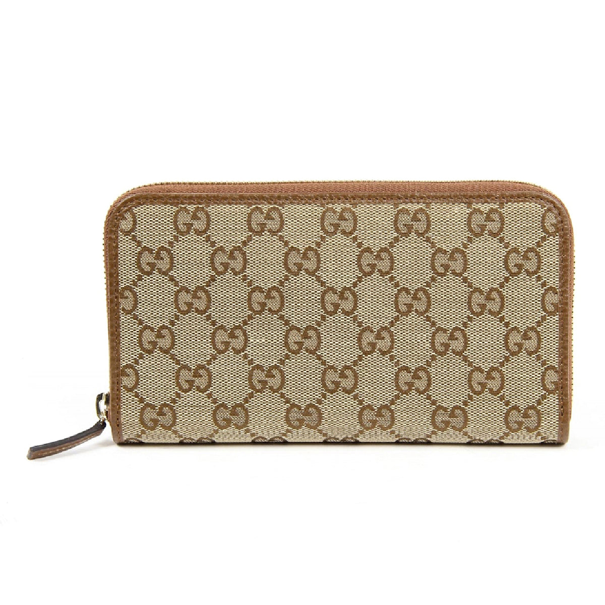 Cartera de mano con cremallera alrededor GG Guccissima de lona con cristales para mujer de Gucci