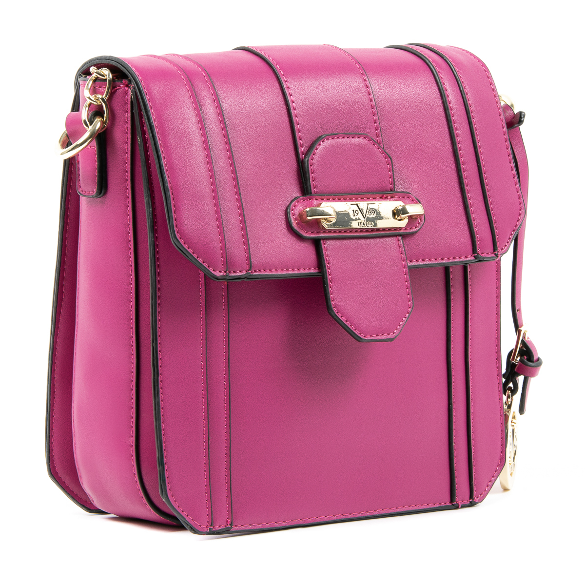 Bolso de mano para mujer V 1969 Italia Fuxia LINDA