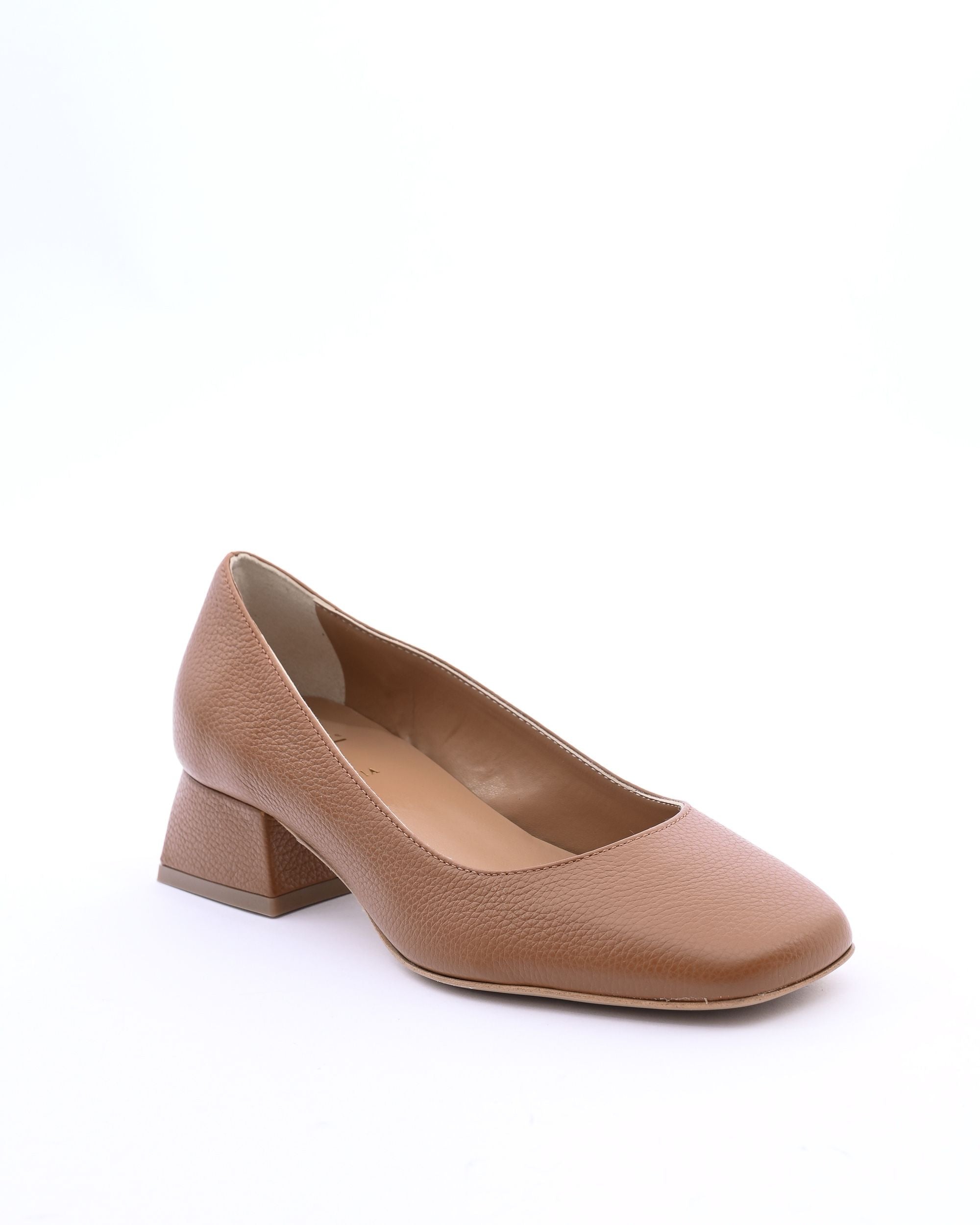 19V69 Italia Womens Heeled Ballerina SOFIA BOTTOLATO CUOIO