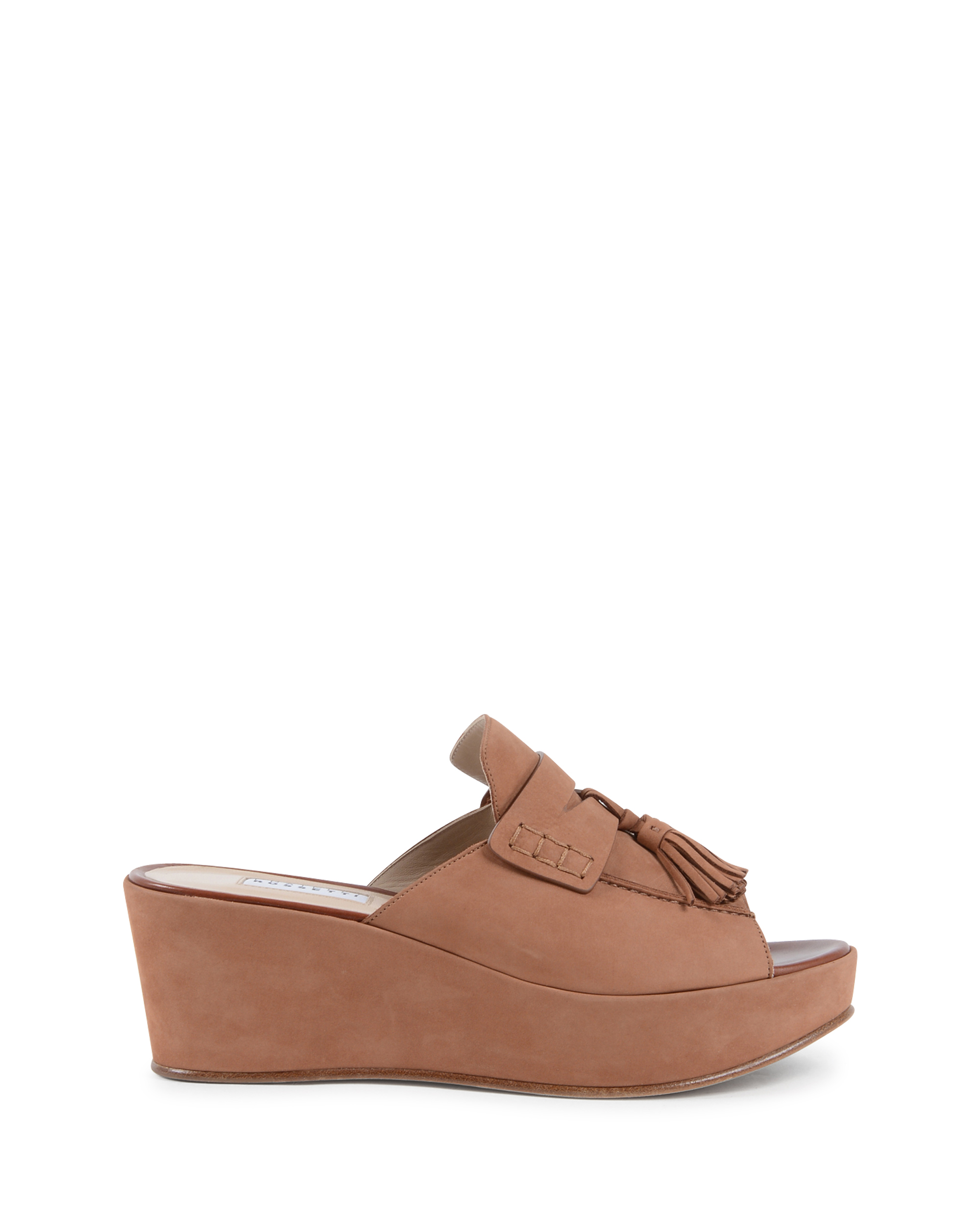 Sandalia con Cuña Fratelli Rossetti Mujer Marrón Claro 66215 NABUK BRIGHT MANDORL