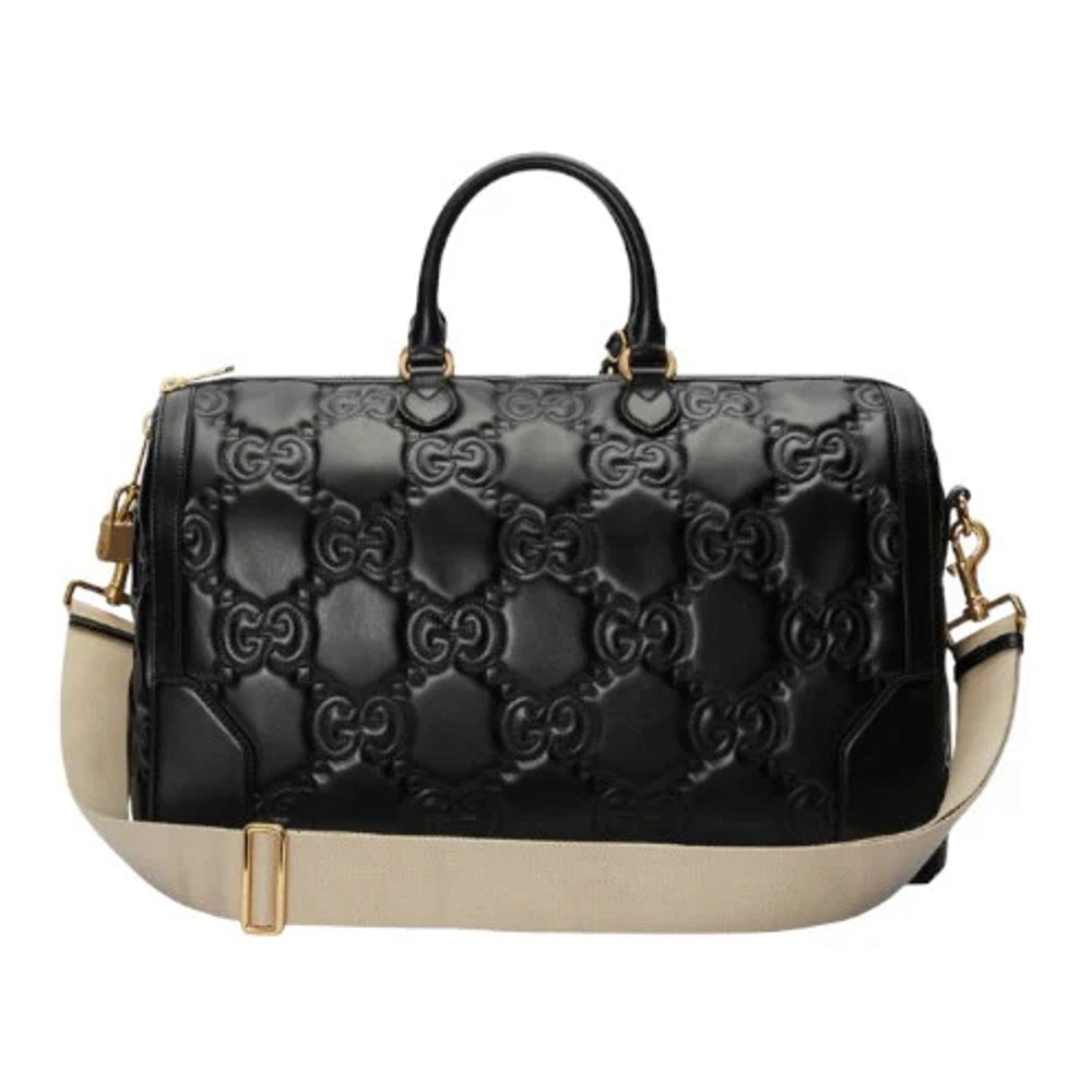 Bolsa de lona de cuero GG