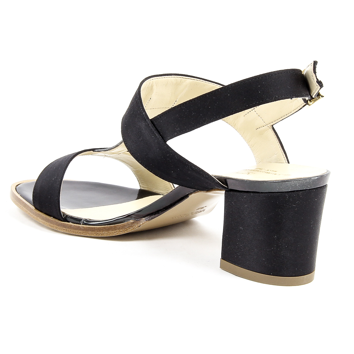 Sandalia V 1969 Italia para mujer, color negro, PERLA