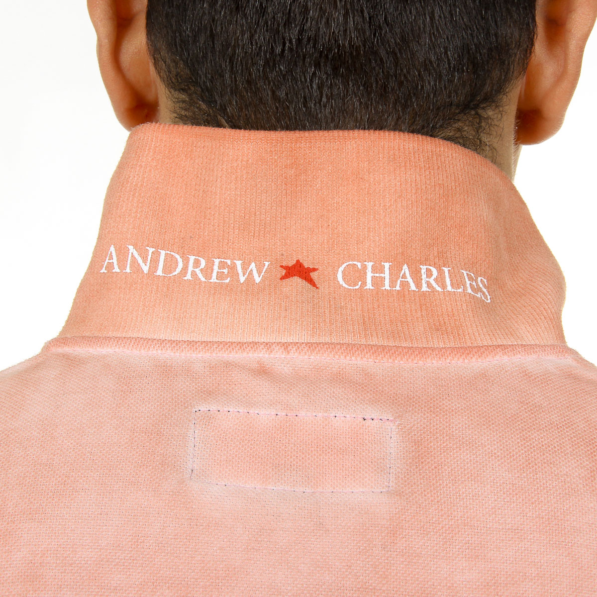 Polo Andrew Charles para hombre de manga corta naranja SIMBA