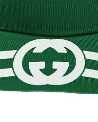 Gorra con visera elástica Gucci verde