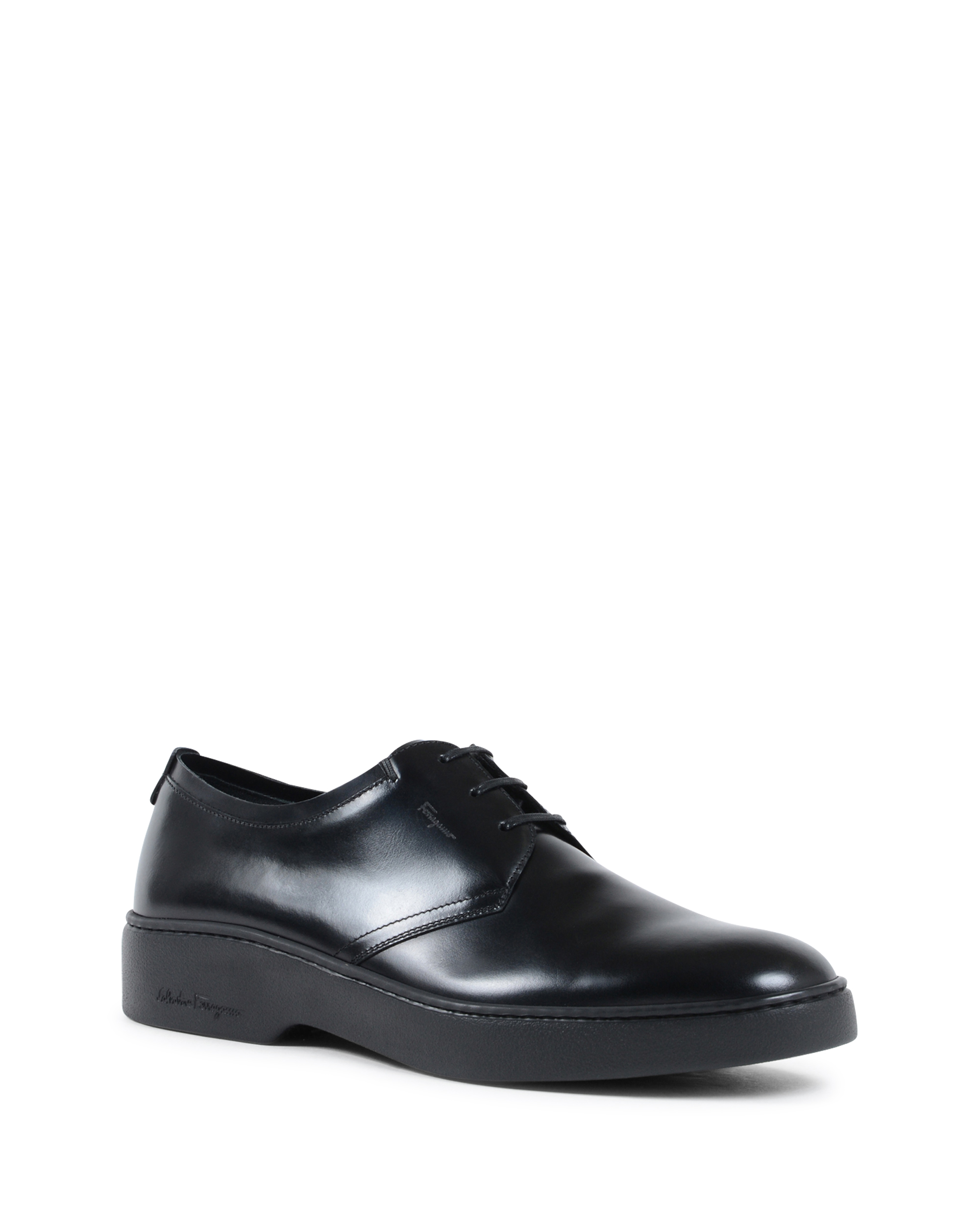 Zapatos negros con cordones para hombre de Salvatore Ferragamo DRUMS