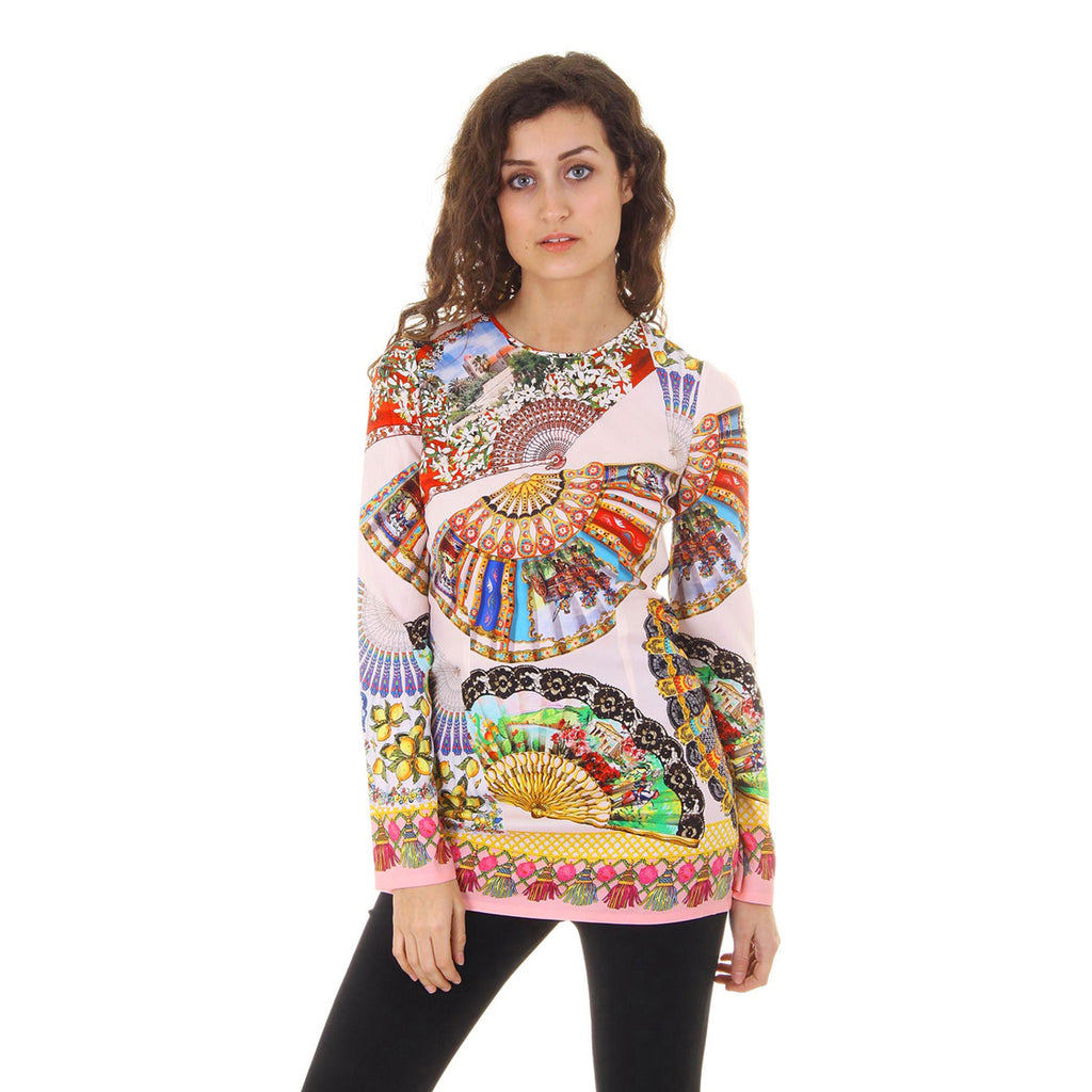Top de manga larga para mujer Dolce & Gabbana F7M58T FPAGZ X0800