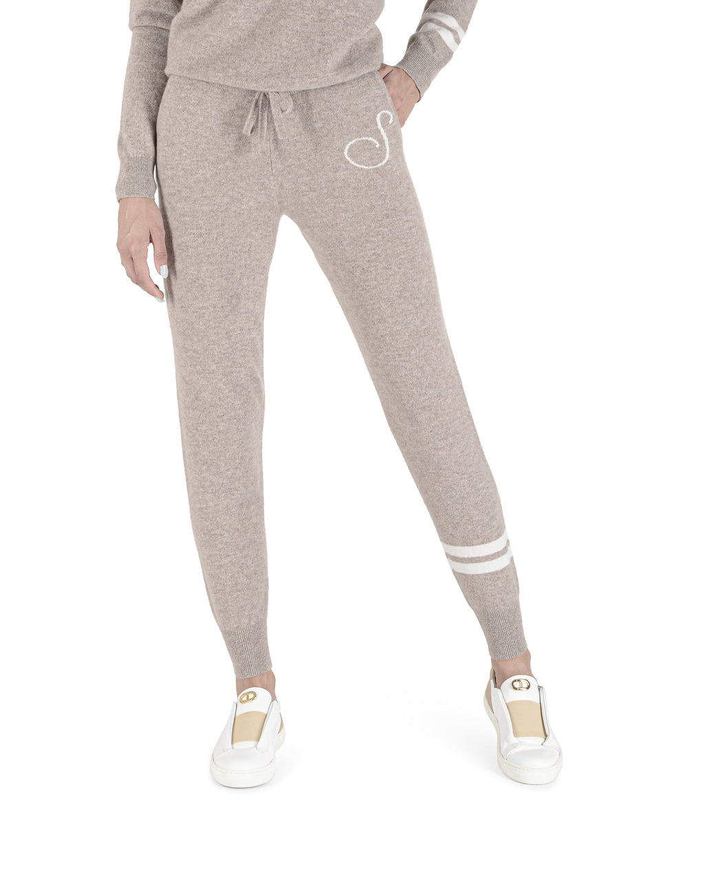 Pantalones deportivos de cachemira - Camel