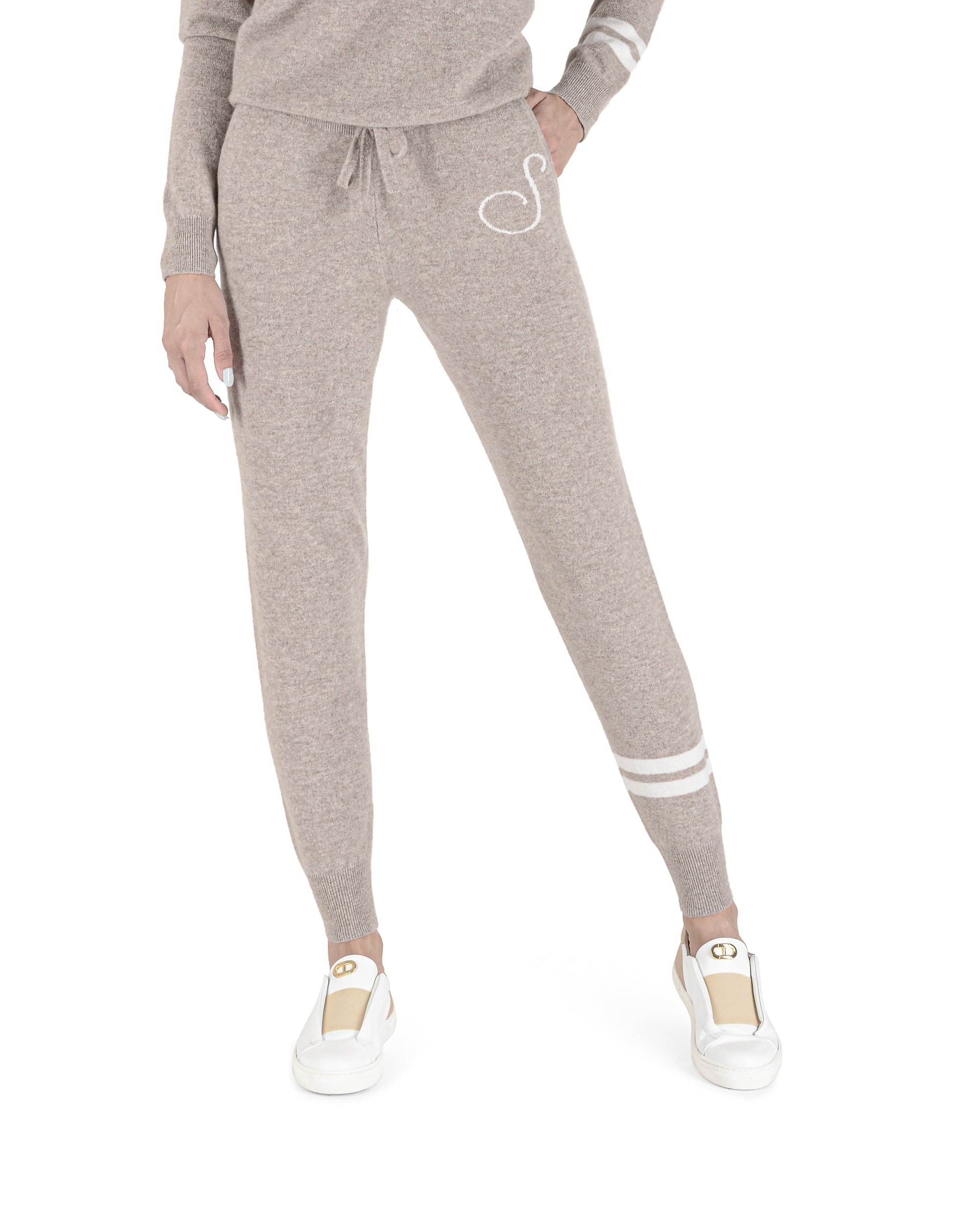 Pantalones deportivos de cachemira - Camel