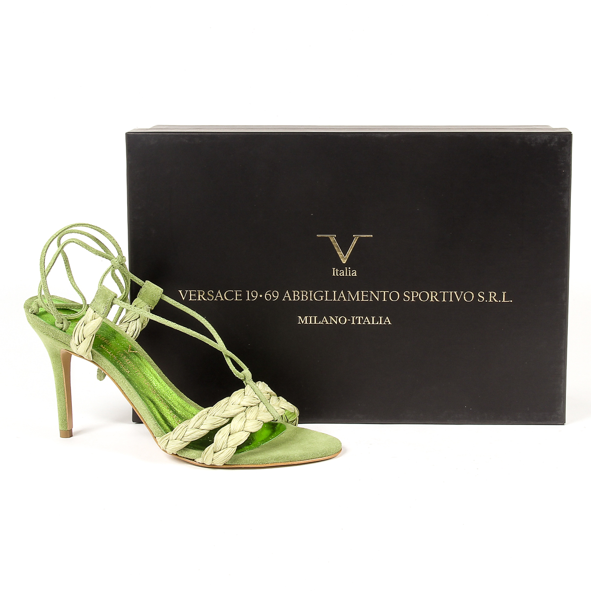 Sandalia V 1969 Italia para mujer verde LETITIA