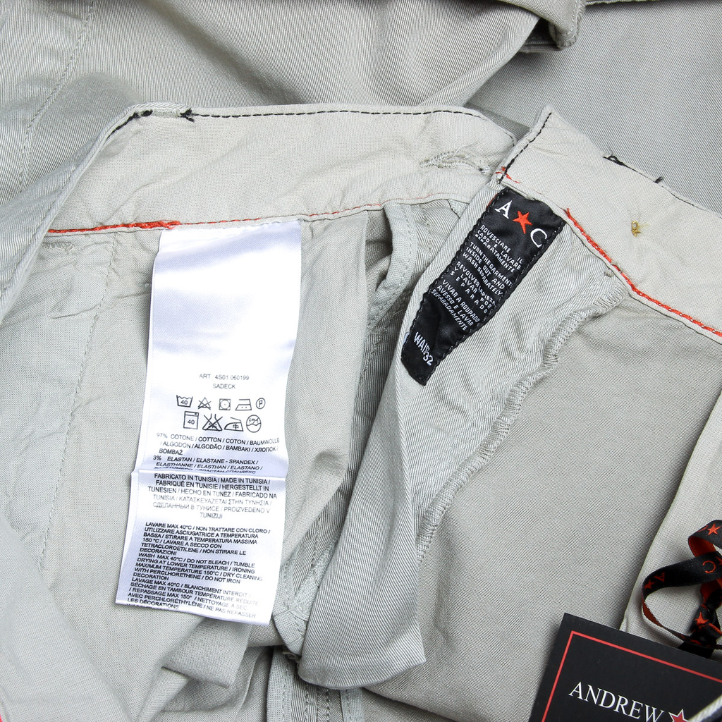 Pantalones cortos Andrew Charles para hombre gris claro SADECK