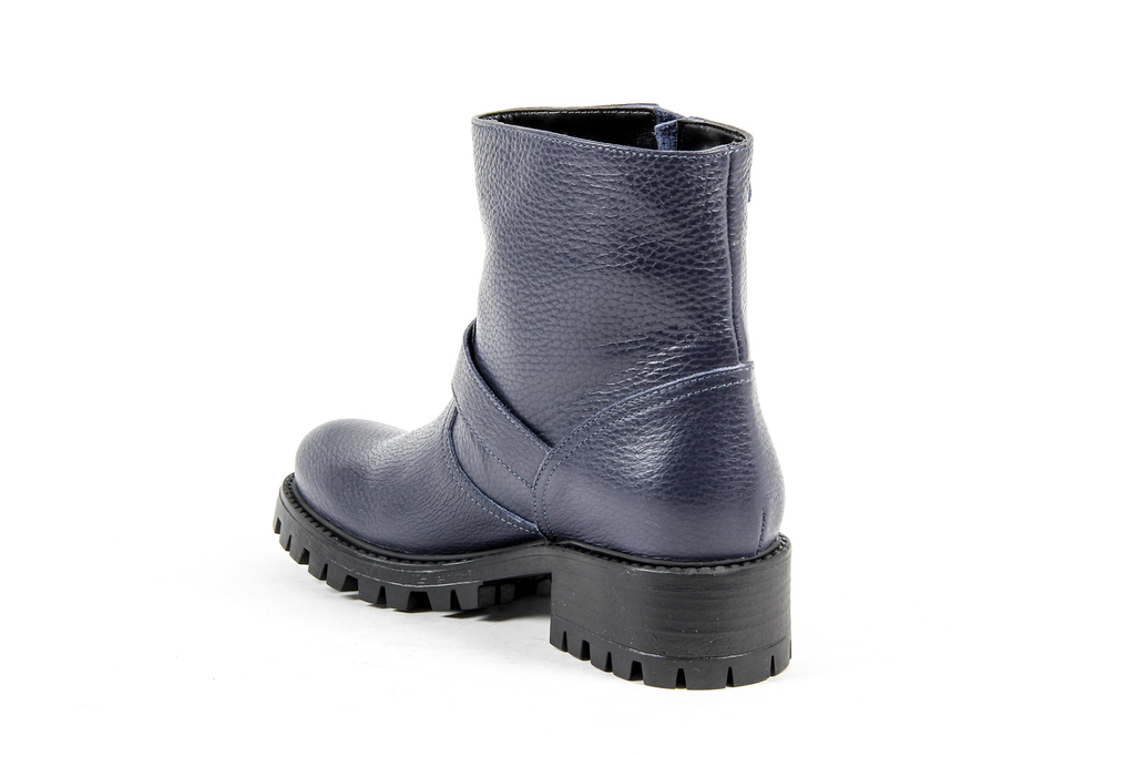 V 1969 Italia Womens Short Boot Blue AMALFI