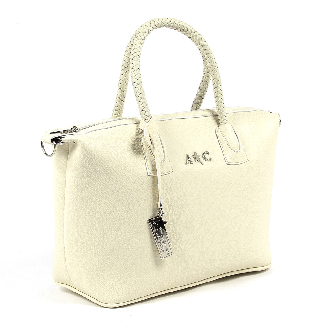 Bolso de mano para mujer Andrew Charles Beige DARSEY