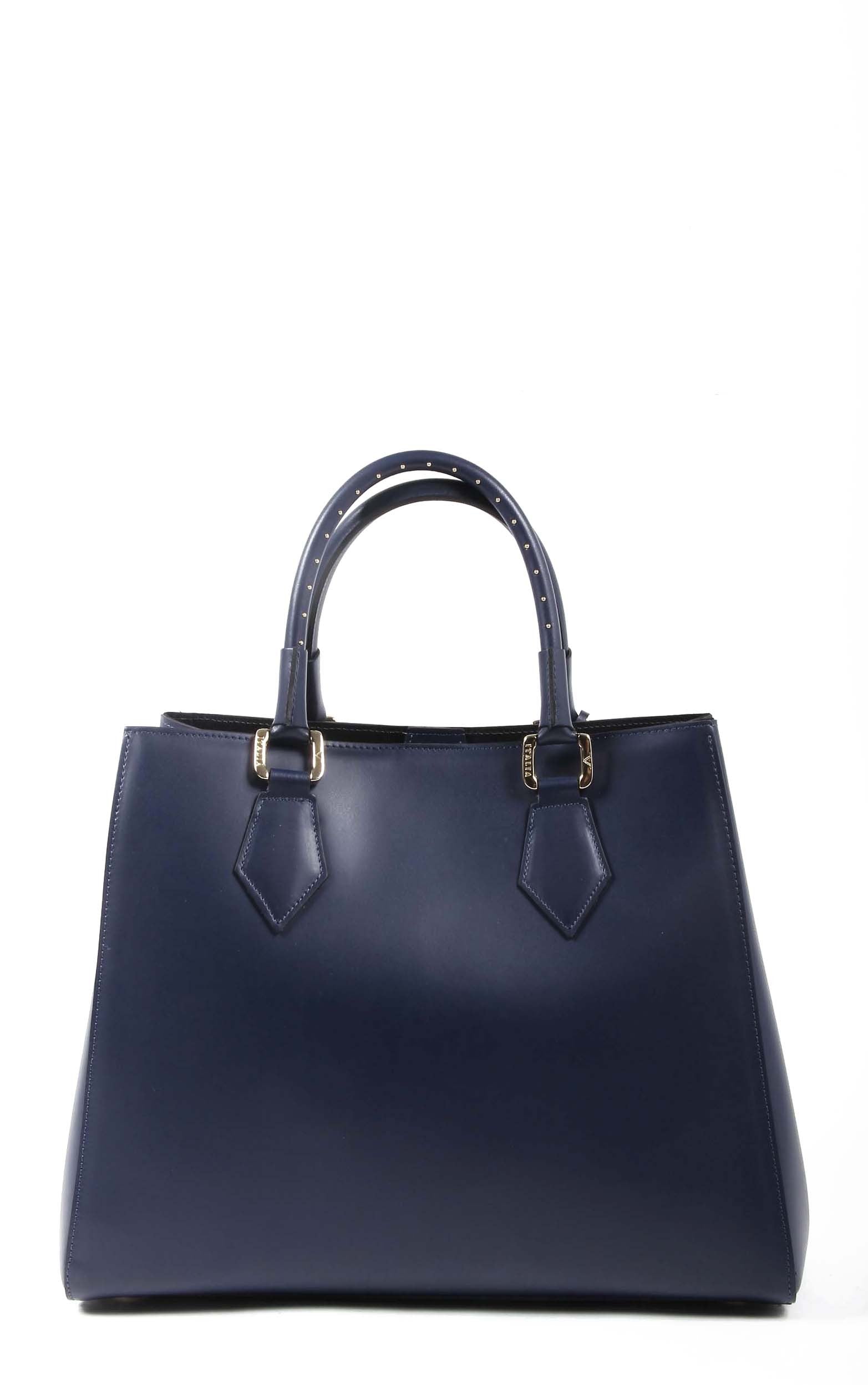 Bolso de mano para mujer V 1969 Italia G550-52 RUGA BLU