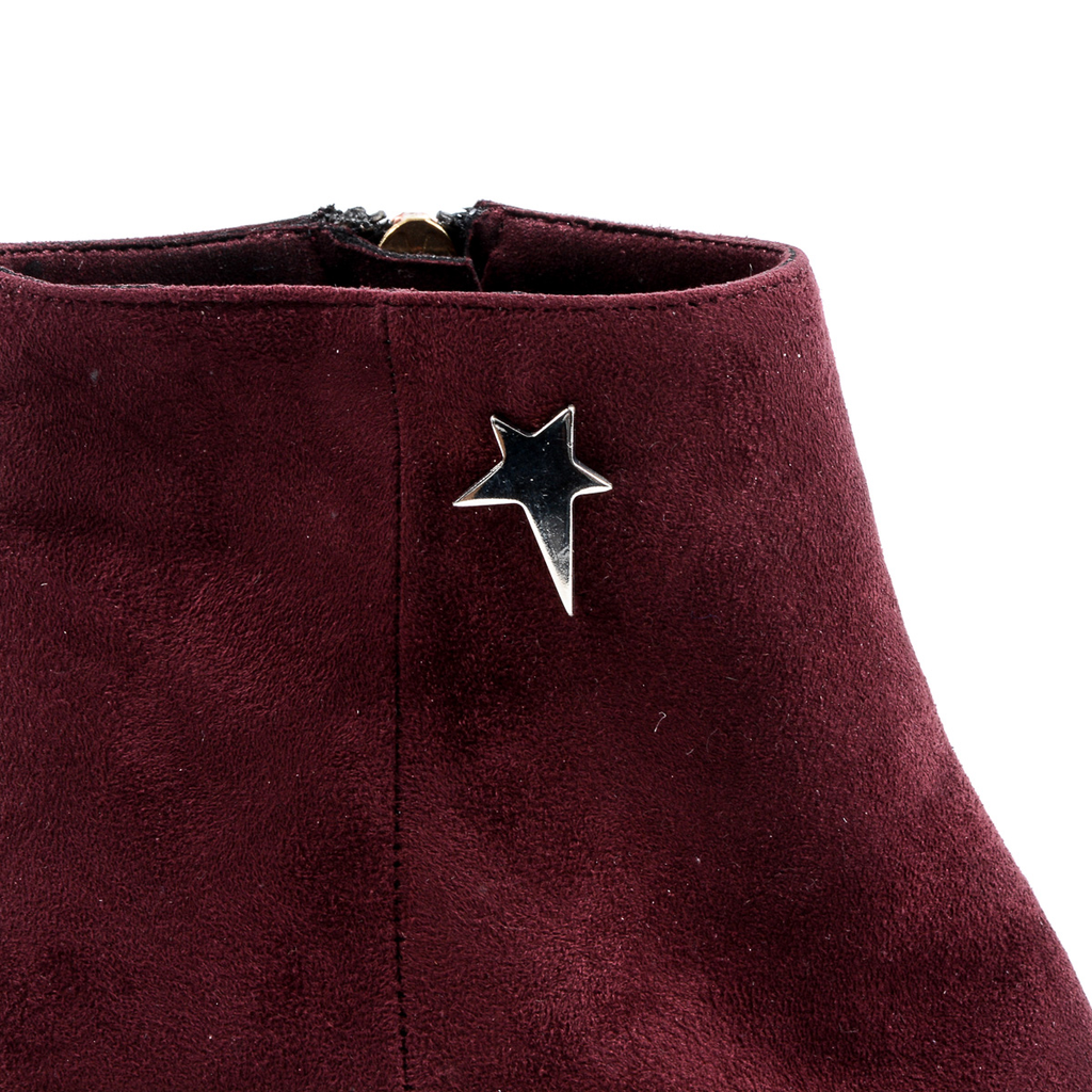 Andrew Charles Womens Heeled Ankle Boot Bordeaux DOLLY