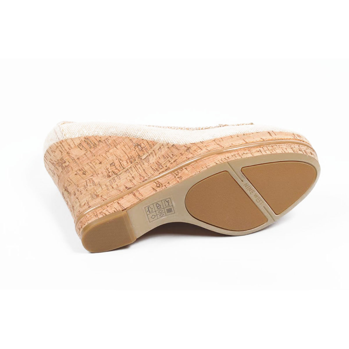 Zapatos de tacón de cuña para mujer Nine West NWTHEODORE MEDNA PLATA
